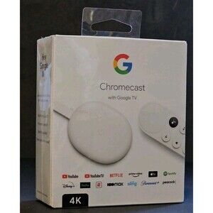 Google 4K Chromecast with Google TV - Snow (GA01919-US)